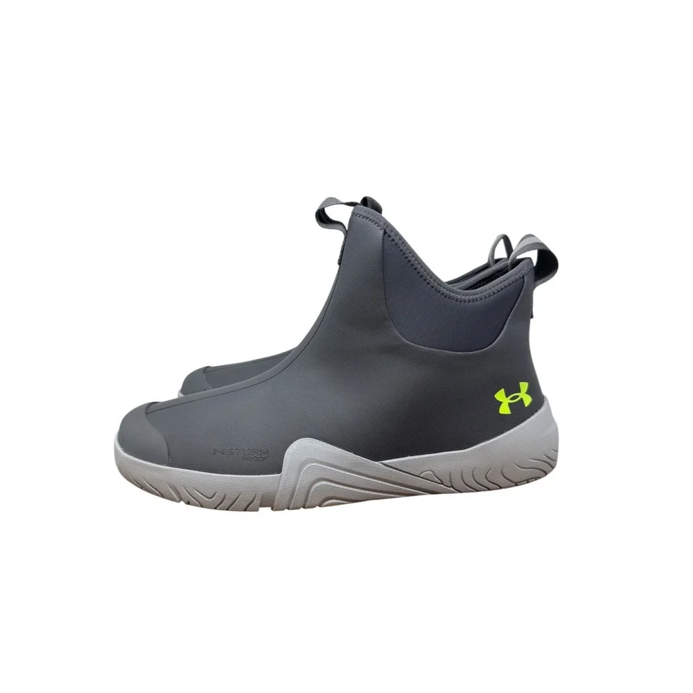 Under Armour Storm Proof deck Boots Mens 11 Grey Neon Waterproof 3026906-101